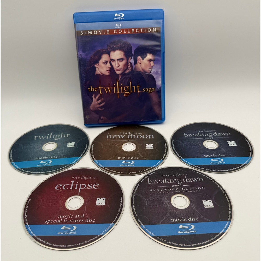 The Twilight Saga 5-Movie Collection Blu-ray Complete Series Set 54133